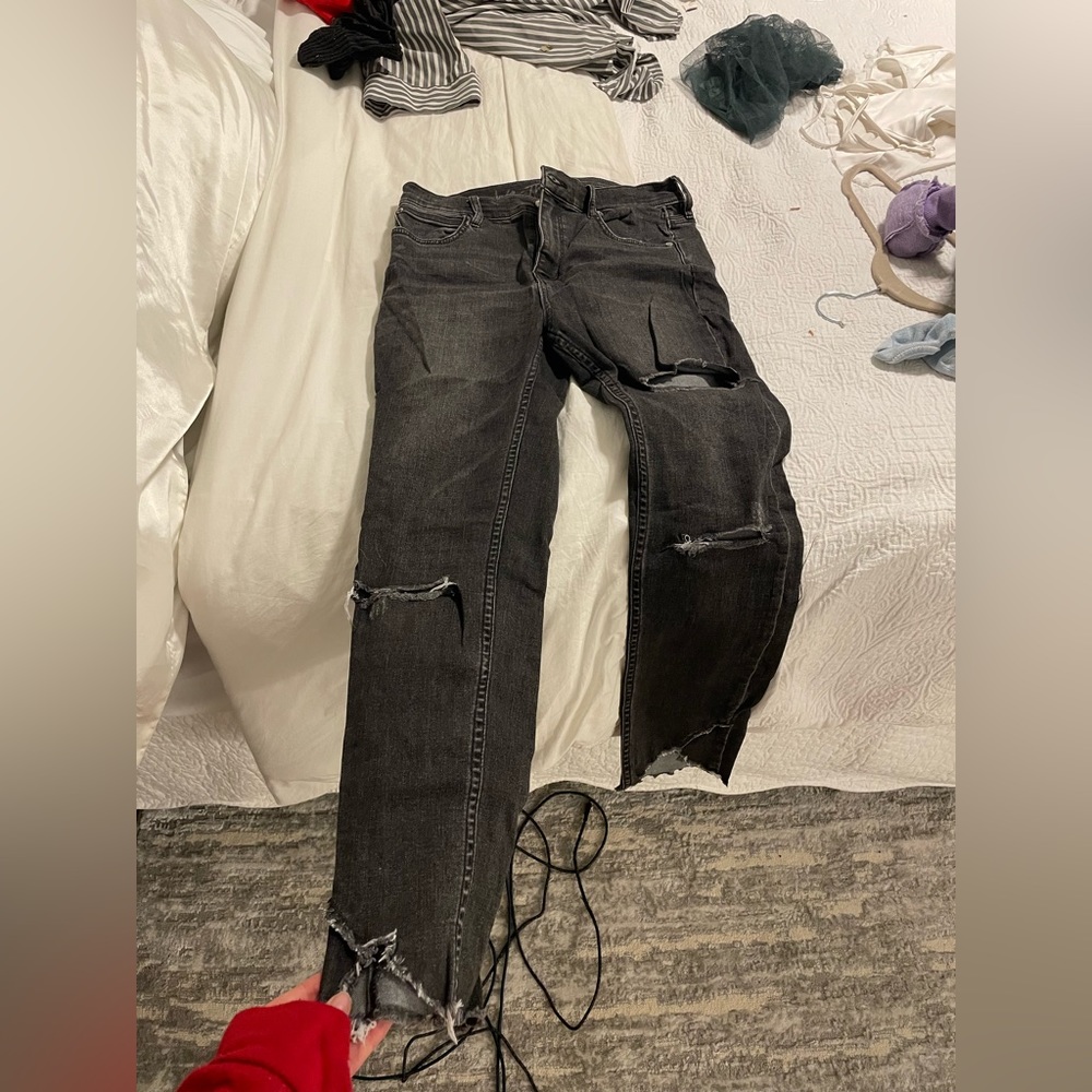 We The People black skinny jeans